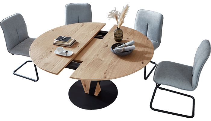 ausziehbarer Tisch rund