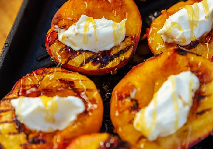 OONI, Pizza, Gegrillter Pfirsich, Desert, Rezept