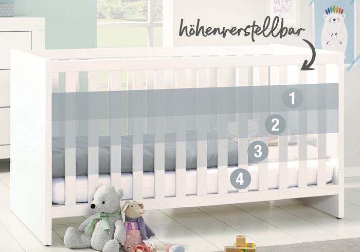 höhenverstellbares Babybett