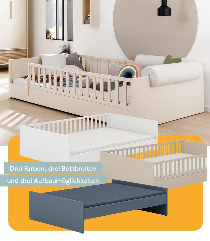 Bodenbett, Bodenbett mit Gitter