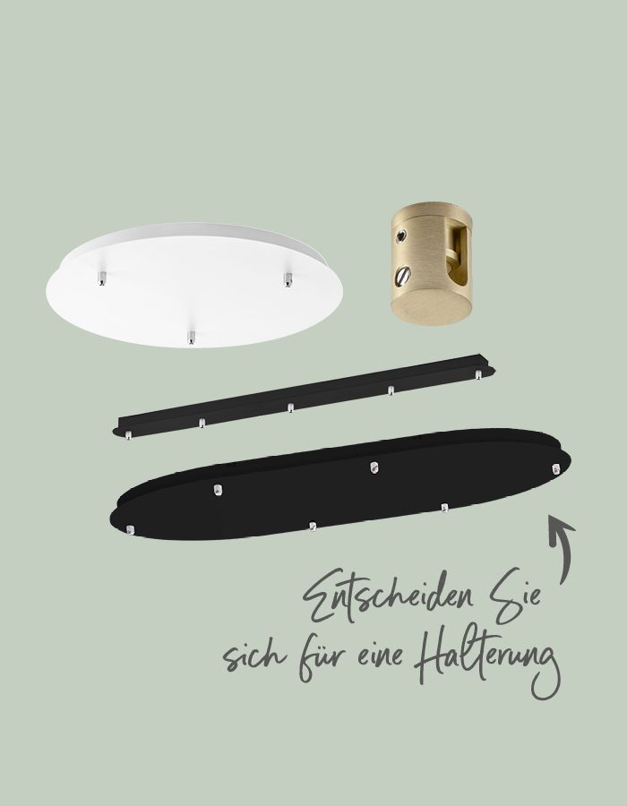 KitLuci Edison, Lampen Halterung auswählen