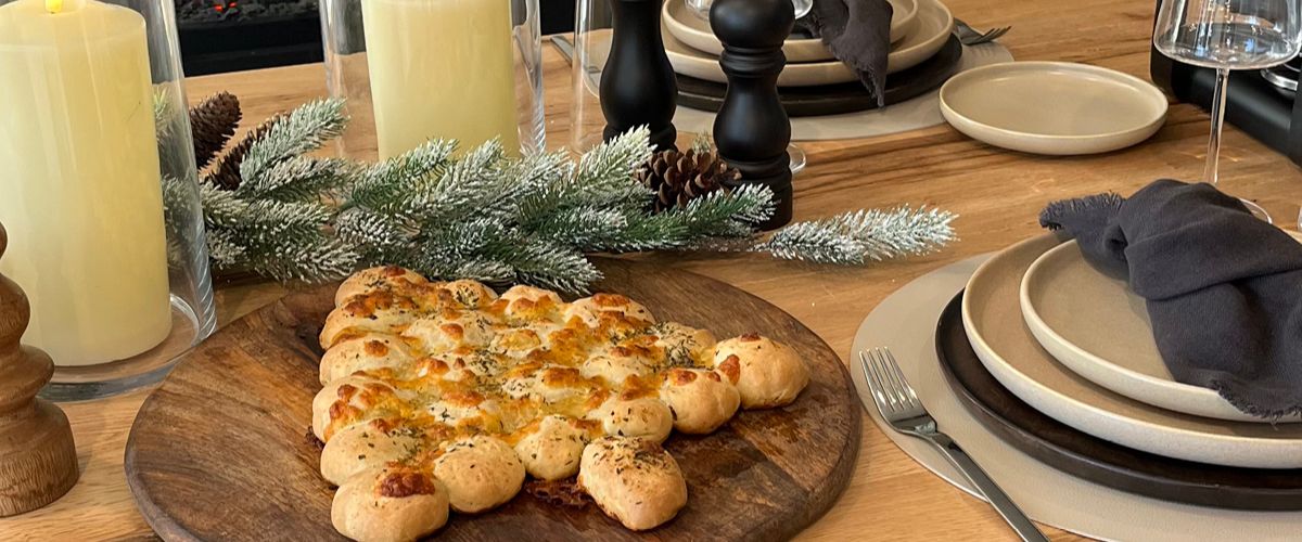 Rezepte, Brötchen-Baum, Tannenbaum, Brot, Kräuterbutter