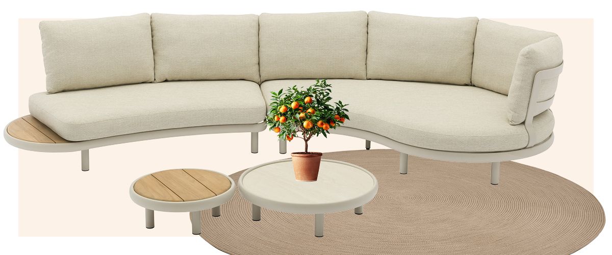 Gartenmöbel, Terrassenmöbel, Balkonmöbel, Lounge, organische Möbel