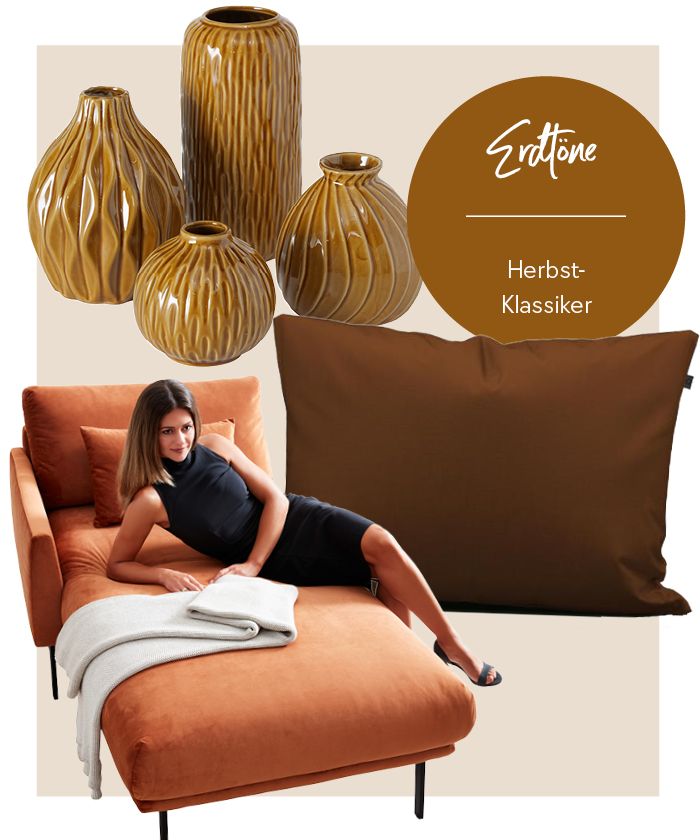 Herbstfarbe Cognac, Beige, Braun, Erdtöne