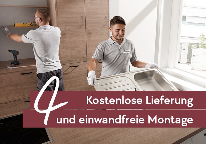 4) Kostenlose Lieferung und einwandfreie Montage