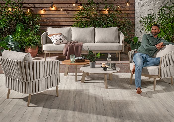 beige Gartenmöbel, Terrassenmöbel, Balkonmöbel