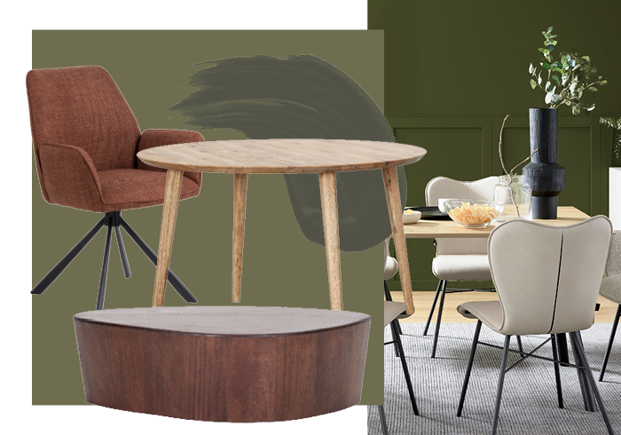 Was passt zu einer grünen Wand