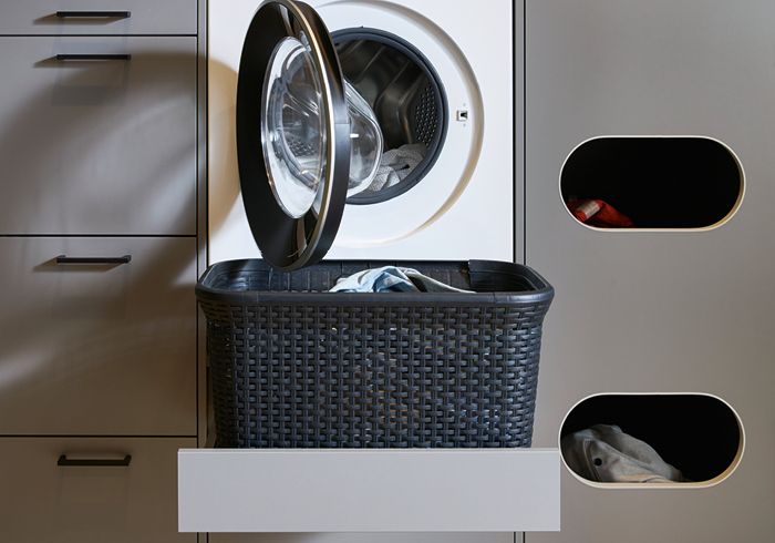 Hauswirtschaftsraum, Waschküche, Abstellraum, Ablage, Waschmaschine