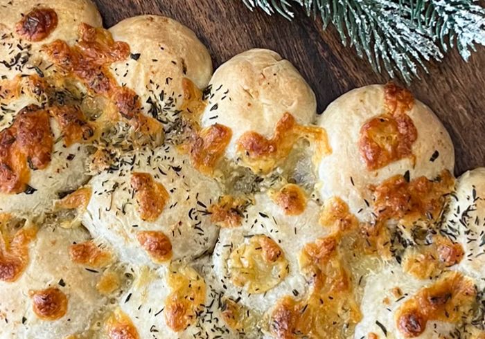 Rezepte, Brötchen-Baum, Tannenbaum, Brot, Kräuterbutter