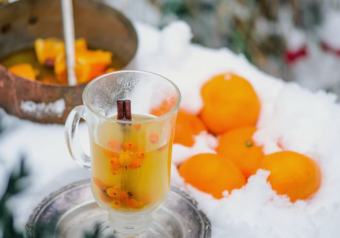 Winter, Grillen, Glühwein