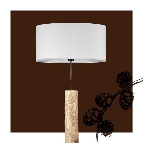 Lampe, Holz, Stehlampe