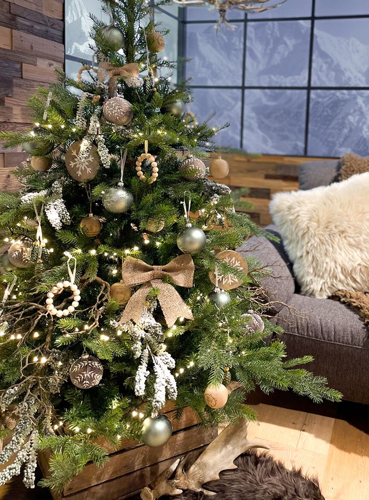 Schmuck Weihnachtsbaum, Weihnachtskugeln, Christbaumkugeln, Natürlich