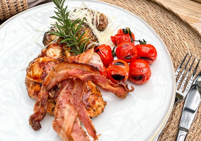 Bacon-Chicken, Rezept, Grillrezept, Grillen