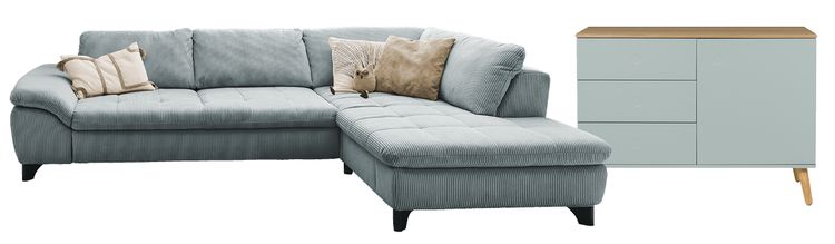 Sofa, Cord, Blau, Kommode, Sideboard, Eisblau