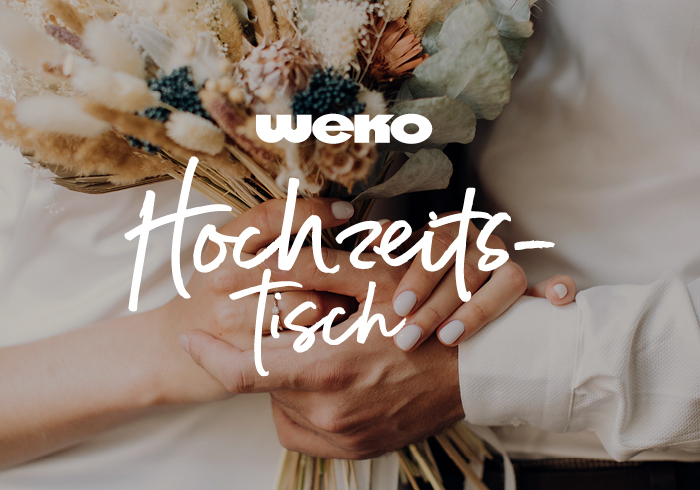 Hochzeitstisch bei WEKO