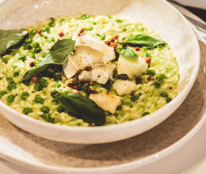 Erbsenrisotto
