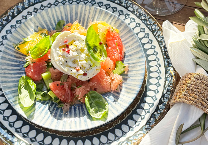 Zitrussalat mit Burrata